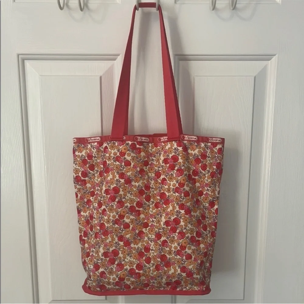 LeSportSac Pink Floral Tote - Picture 2 of 7